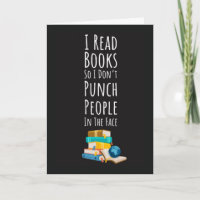 Lustige Buchleser Karten Lesebibliothek Nerd Humor