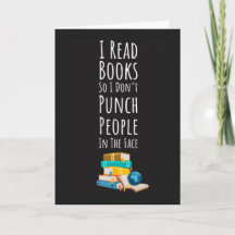 Lustige Buchleser Karten Lesebibliothek Nerd Humor