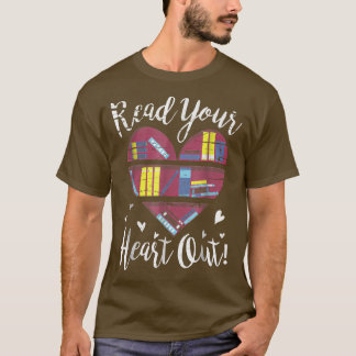 lustige Buchliebhaber Geschenke lesen Ihr Herz aus T-Shirt