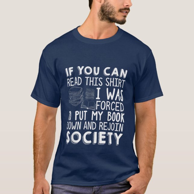 lustige Buchliebhaber Wortart T-Shirt (Vorderseite)