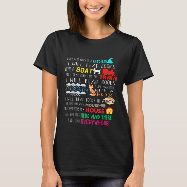lustige Buchliebhaber Wortkunst-T - Shirt (Vorderseite)