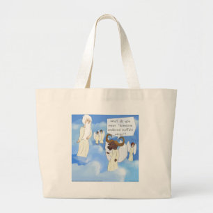 Lustige Buffalo Wings im Himmel Geschenk Jumbo Stoffbeutel