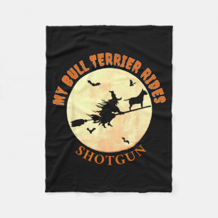 Lustige Bull Terrier Halloween T-Shirts Für Hunde Fleecedecke