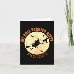 Lustige Bull Terrier Halloween T-Shirts Für Hunde Karte