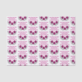 Lustige Bunco Spieler-Rosa-Würfel Seidenpapier