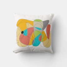 lustige bunt abstrakte Kunst boho orange türkis