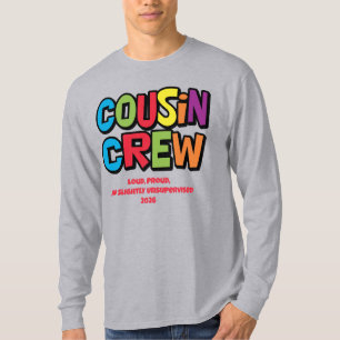Lustige Bunte Cousin-Crew-Familientreffen T-Shirt