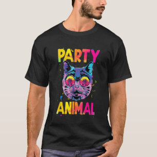 Lustige bunte Katzenparty-Tiere, Spaß mit meiner K T-Shirt