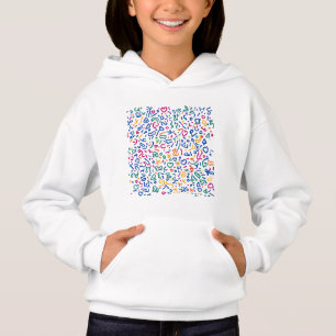 Lustige bunte lebhafte Formen Hoodie