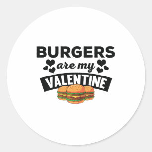 Lustige Burger sind mein Runder Aufkleber
