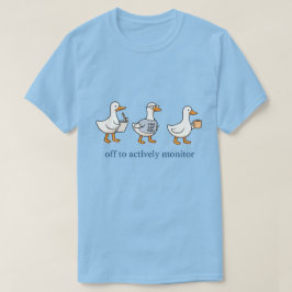 Lustige Büroenten Unternehmenssatire Grafik T-Shirt
