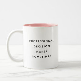 Lustige Bürotasse für Chef, Kollegen, Manager mode Zweifarbige Tasse