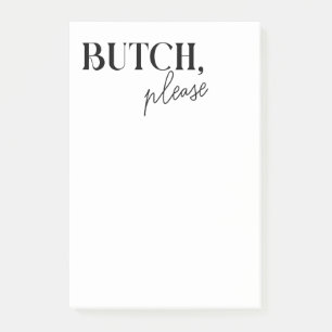 Lustige Butch-Maskuline-Lesbische-Ehefrau-Geschenk Post-it Klebezettel