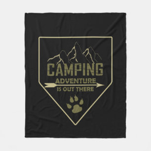Lustige Camping-Camper-Sprüche Fleecedecke