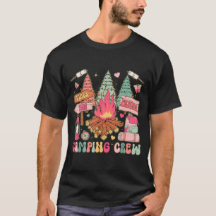 Lustige Camping-Crew Lagerfeuer passende Familie S T-Shirt