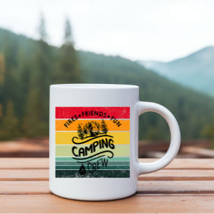 Lustige Camping-Crew-Slogan-Spaß Camper Freunde Tasse