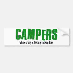 Lustige Campingsentwürfe Autoaufkleber