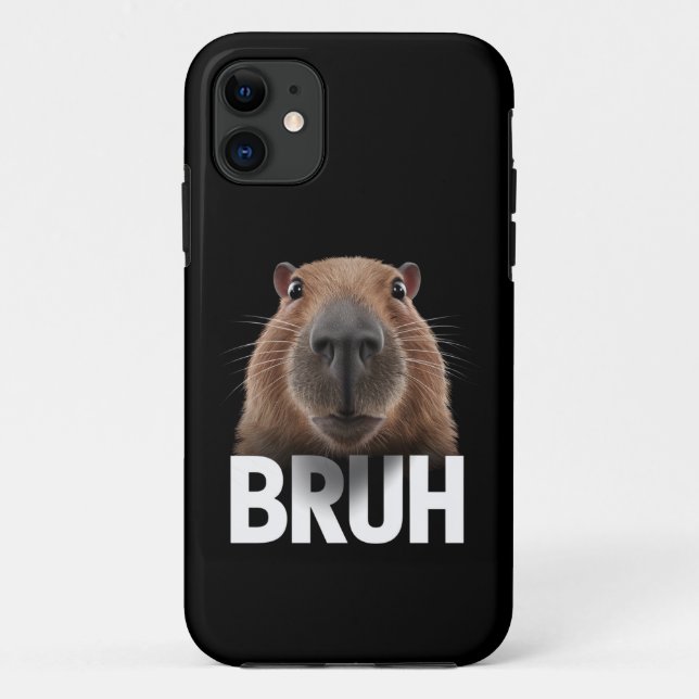 Lustige Capybara Bruh  Case-Mate iPhone Hülle (Rückseite)