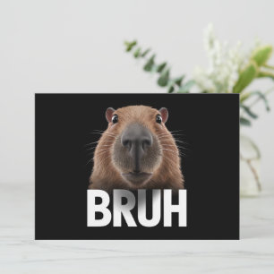 Lustige Capybara Bruh  Einladung