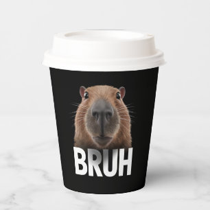 Lustige Capybara Bruh Pappbecher