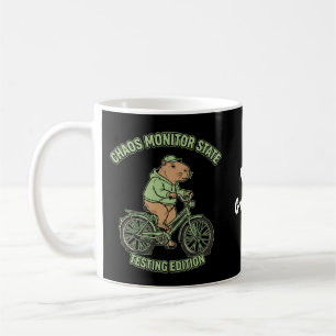 Lustige Capybara-Chaos-Monitor-State-Testing-Editi Kaffeetasse
