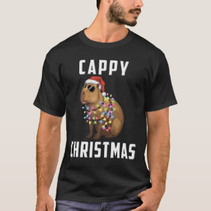 Lustige Capybara-Feiertags-Weihnachts-Cappy T-Shirt