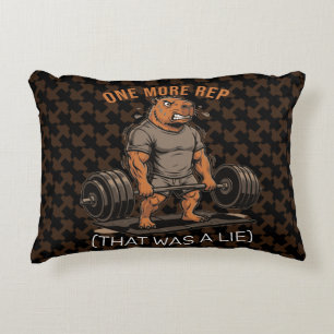 Lustige Capybara-Gym Ein weiterer Wiederholung Das Dekokissen