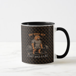 Lustige Capybara-Gym Ein weiterer Wiederholung Das Tasse