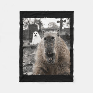 Lustige Capybara-Halloween-Kostüme Fleecedecke