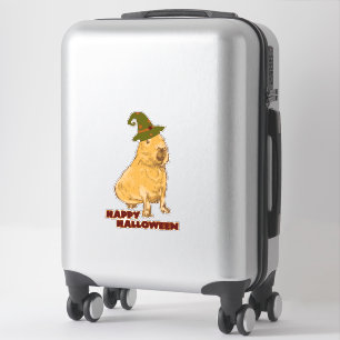 Lustige Capybara - Halloween Nagetier Aufkleber