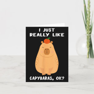 Lustige Capybara-Kunst für Männer Frauen Kinder Na Karte