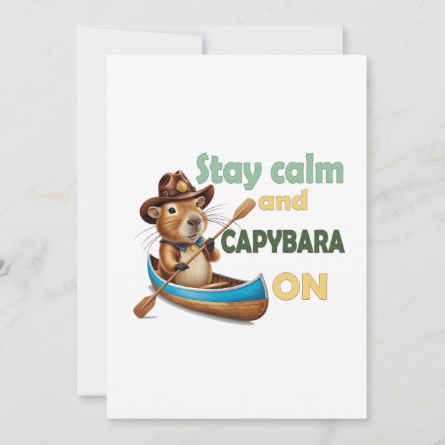 lustige Capybara Liebhaber Geschenk ,niedliche Cap Einladung (Vorderseite)