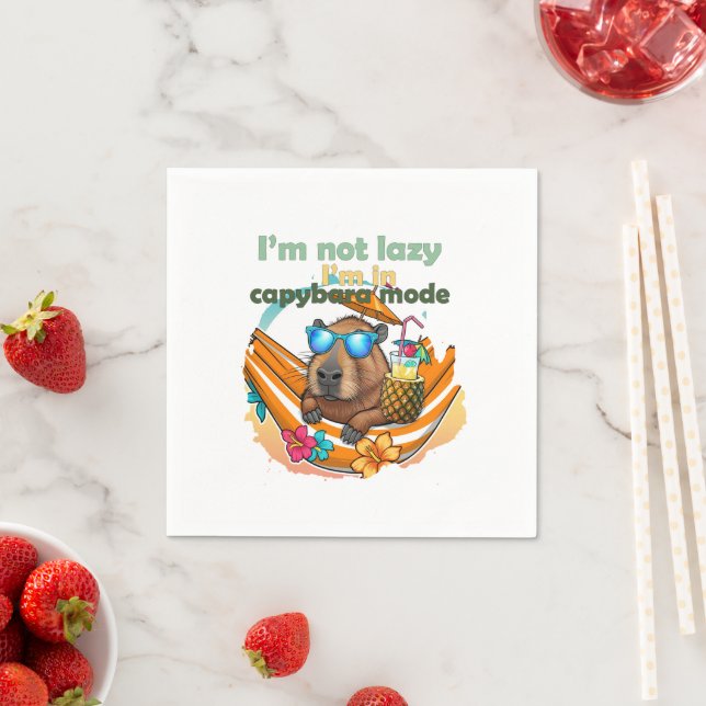 lustige Capybara Liebhaber Geschenk ,niedliche Cap Serviette (Beispiel)