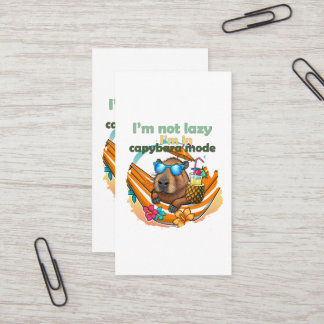lustige Capybara Liebhaber Geschenk ,niedliche Cap Visitenkarte