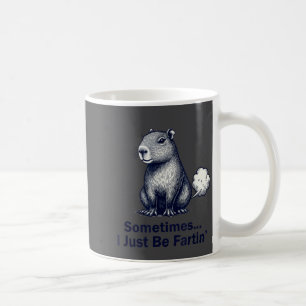 Lustige Capybara Manchmal Furze Ich Nur Design Kaffeetasse