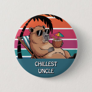 Lustige Capybara-Personalisierte Familienmitglied- Button