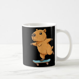 Lustige Capybara Skater Skateboard Ballerina Zoo J Kaffeetasse