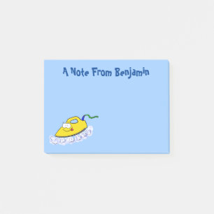 Lustige Cartoon-Bügeleisen-Wäsche-Illustration Post-it Klebezettel