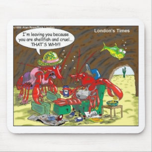 Lustige Cartoon-Geschenke T-Shirts Sammelobjekte F Mousepad