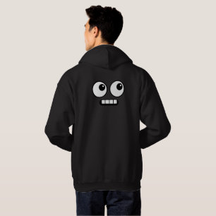 Lustige Cartoon-Gesicht Vorder- und Rückseite Hoodie