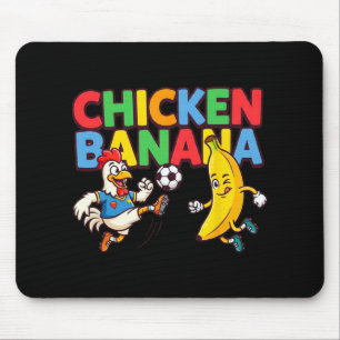 Lustige Cartoon-Henne Nana Fußballspieler Ll Grafi Mousepad