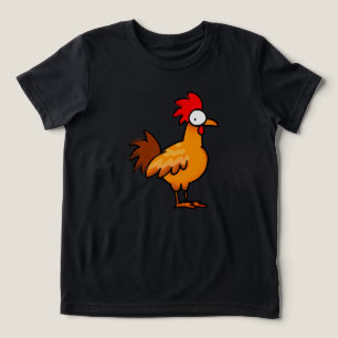 Lustige Cartoon-Hühner-Illustration Tri-Blend Shirt