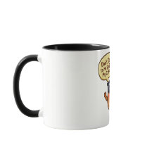 Lustige Cartoon-Kaffeebohne "Sprich nicht mit mir"