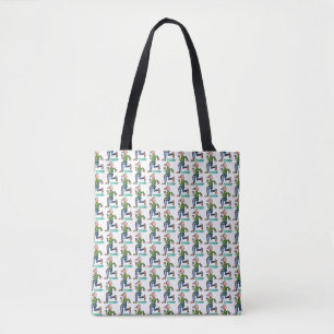 Lustige Cartoon-Lauffiguren Tasche