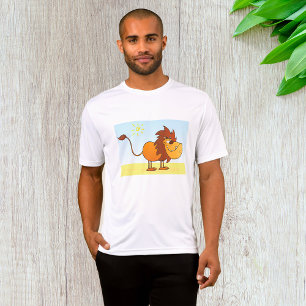 Lustige Cartoon-Löwe in der Sonnen-Safari-Tierwelt T-Shirt