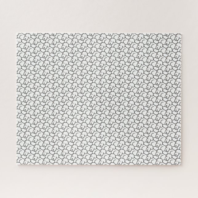 Lustige Cartoon sitzende Hunde  (Horizontal)