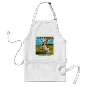 Lustige Cartoon-Ziegen-Garten-Tier-Kunst Schürze