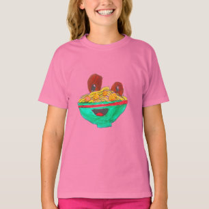 Lustige Cartoonspaghetti-Fleischklöschenkunst T-Shirt