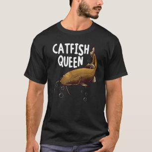 Lustige Catfishing-Kunst Frauen Mutter Catfish Kön T-Shirt