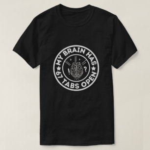 Lustige Chaotische Gehirn-Zitat Alberne Verwirrung T-Shirt
